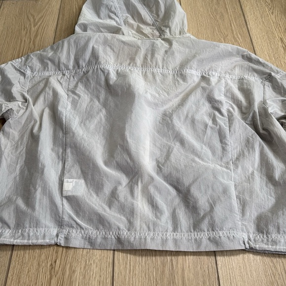 Women’s Nike Gray WindBreaker Zip Up Hooded Jacket Size XL - Picture 9 of 10